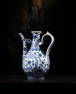 A CHINESE BLUE AND WHITE WINE EWER, MING DYNASTY