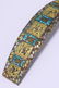 A CHINESE SILVER GILT BRONZE NLAID TURQUOISE BELT HOOK, - 3