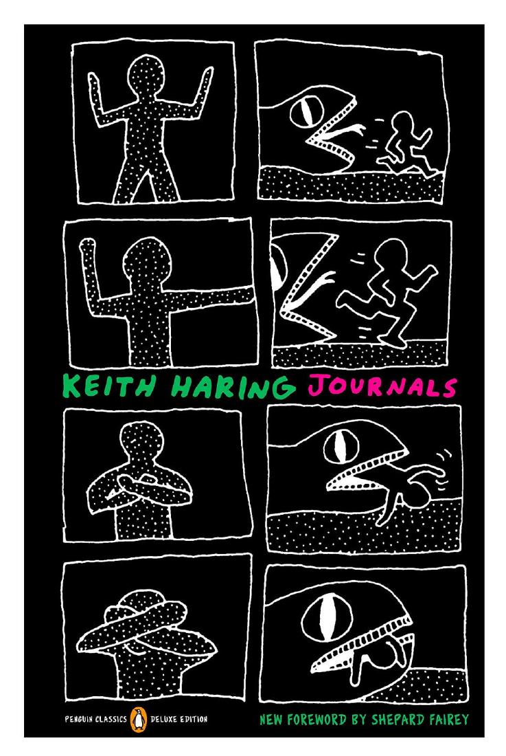 Classic Keith Haring's Paperback Journals: Classic Keith Haring's Paperback Journals. Contains some classic art works and images that were never published. 420 pages in all. Complete and intact.These Keith Haring Journals/ Books were acquired