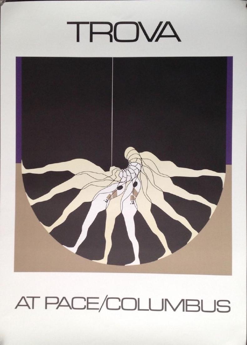 ERNEST TROVA "1970, PACE/COLUMBUS": ERNEST TROVA "1970, PACE/COLUMBUS". COMES WITH COA, MEASURES AT 25 X 35