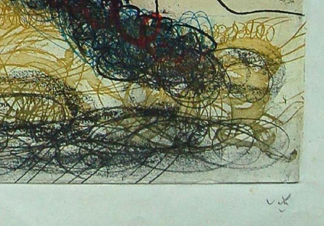 Roberto MATTA (1911-2002) LES OH TOMOBILES #1 (1972): Roberto MATTA (1911-2002) LES OH TOMOBILES #1 (1972) Aquatint HAND SIGNED AND edition: \"ESSAY\' [trial\" { FROM ED 100)) , 66.04x50.8 cm (26x20 in) , SUREALIST , Authentication certificate from(IGAL