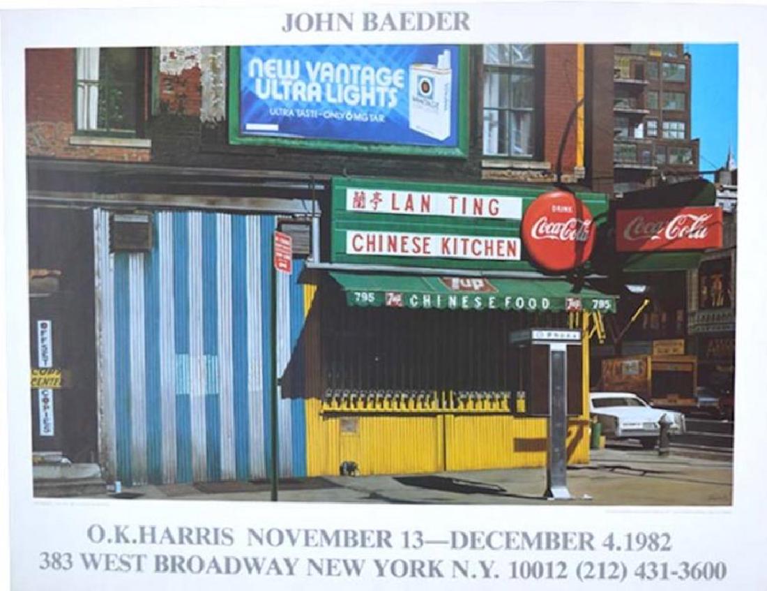JOHN BAEDER, CHINESE KITCHEN: JOHN BAEDER, CHINESE KITCHEN, O.K. HARRIS NOVEMBER 13-DECEMBER 4, 1982, MEASURES AT 24 X 35 1/2