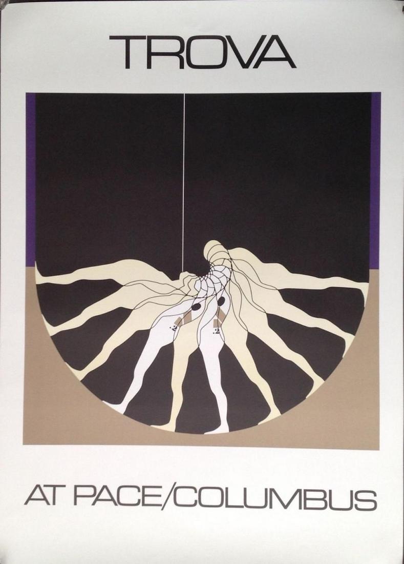 ERNEST TROVA "1970, PACE/COLUMBUS": ERNEST TROVA "1970, PACE/COLUMBUS". COMES WITH COA, MEASURES AT 25 X 35