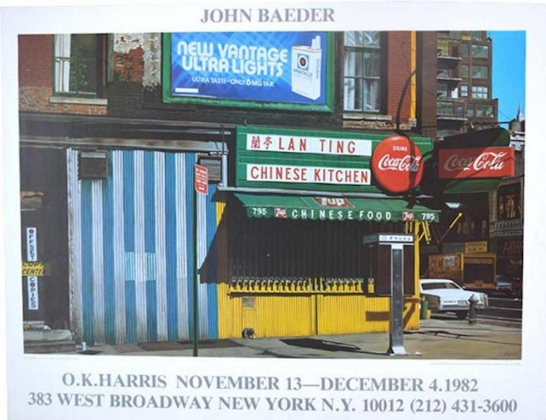 JOHN BAEDER, CHINESE KITCHEN: JOHN BAEDER, CHINESE KITCHEN, O.K. HARRIS NOVEMBER 13-DECEMBER 4, 1982, MEASURES AT 24 X 35 1/2