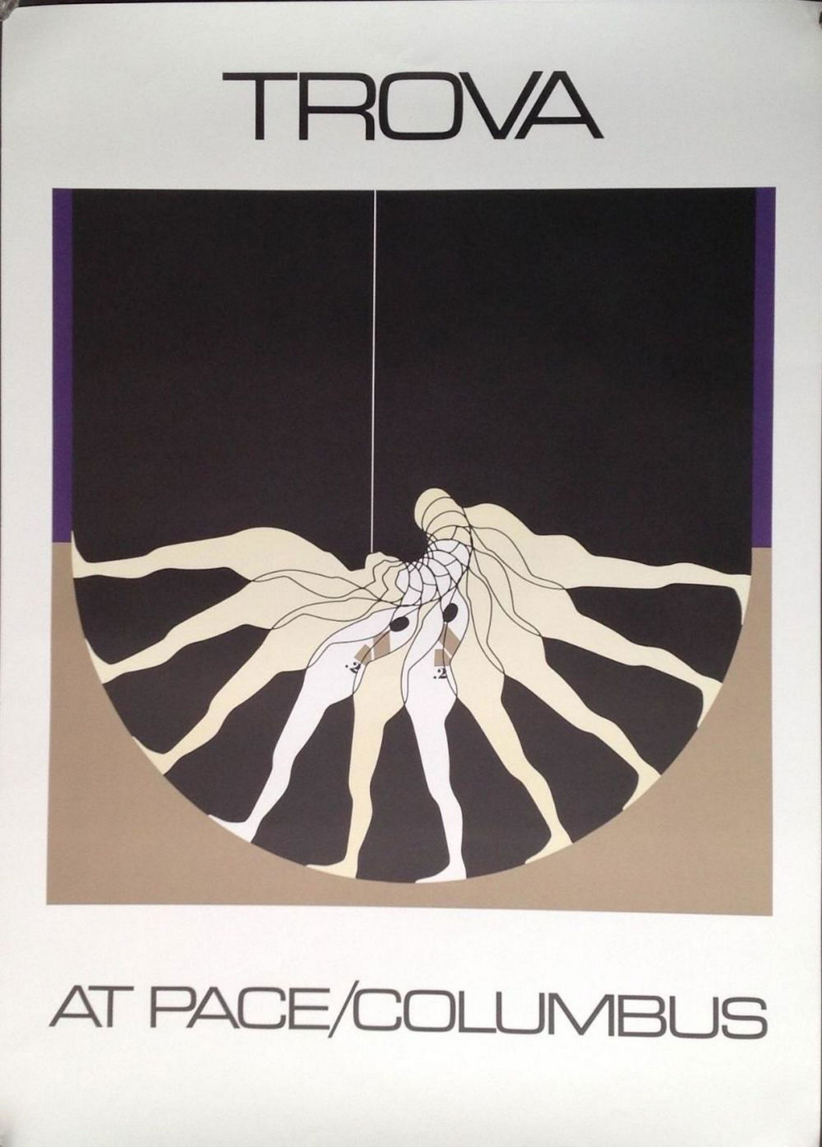 ERNEST TROVA "1970, PACE/COLUMBUS": ERNEST TROVA "1970, PACE COLUMBUS". COMES WITH COA, MEASURES AT 25 X 35