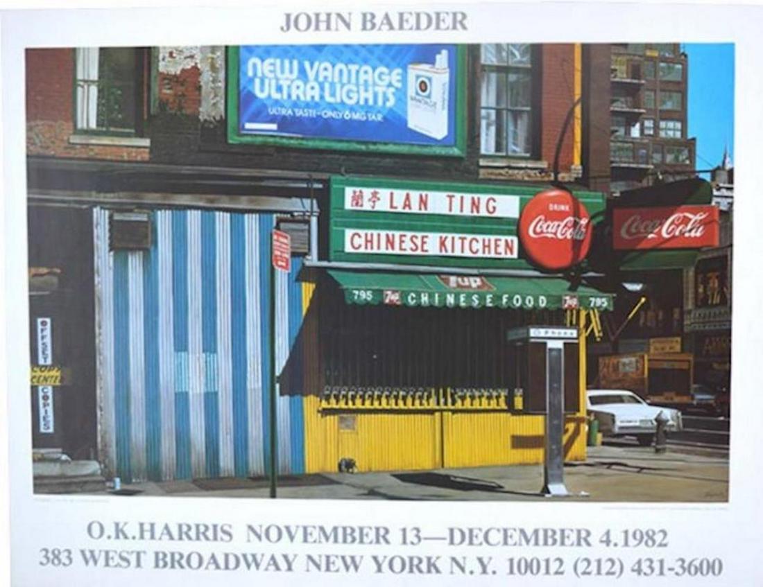 JOHN BAEDER, CHINESE KITCHEN: JOHN BAEDER, CHINESE KITCHEN, O.K. HARRIS NOVEMBER 13-DECEMBER 4, 1982, MEASURES AT 24 X 35 1/2