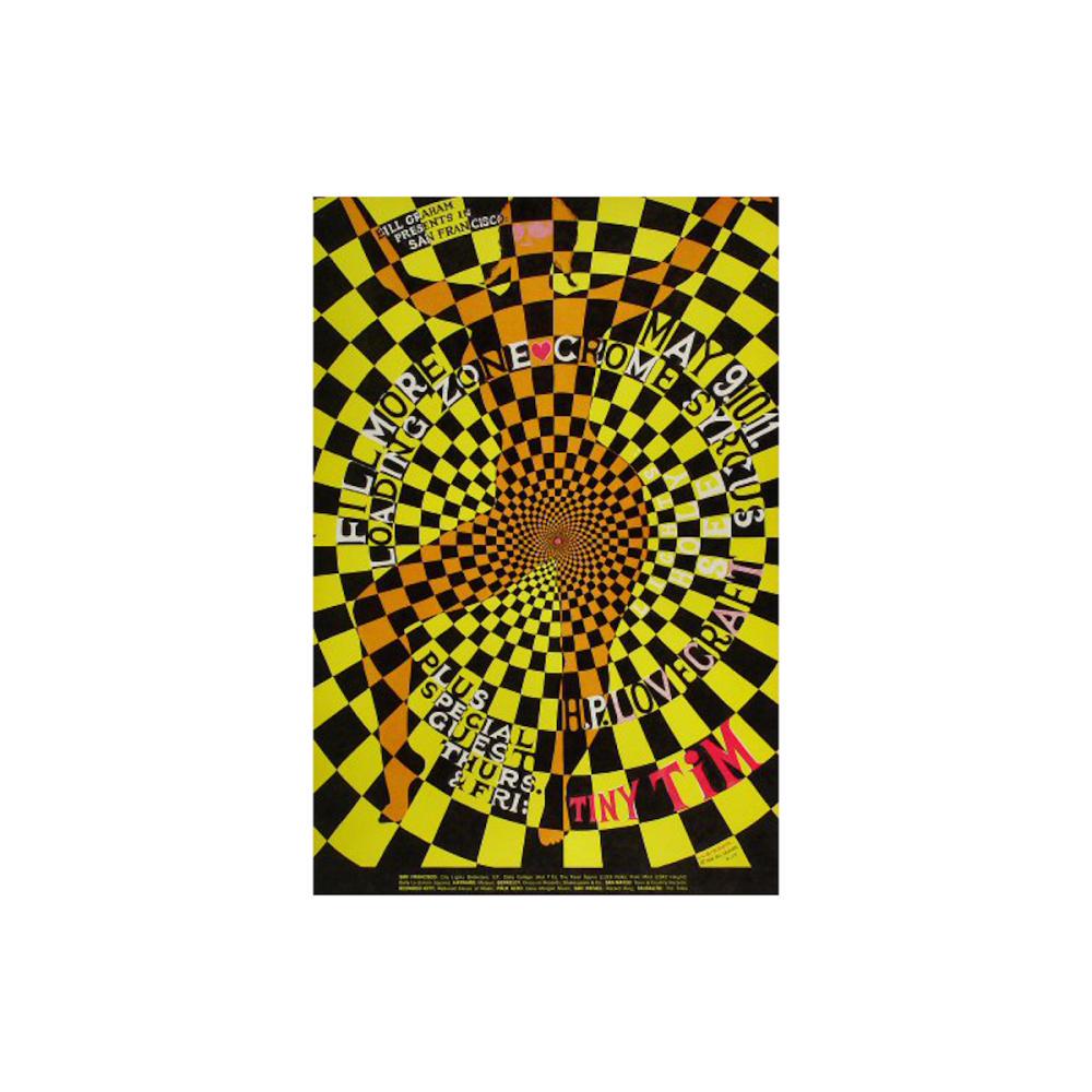 The Loading Zone - 1968 Fillmore Poster: THE LOADING ZONE (American Rock Band) Original & Vintage Bill Graham Presents Concert Poster featuring The Loading Zone, Crome Syrcus, H.P. Lovecraft and Tiny Tim. This poster is #119-1 in The Bil