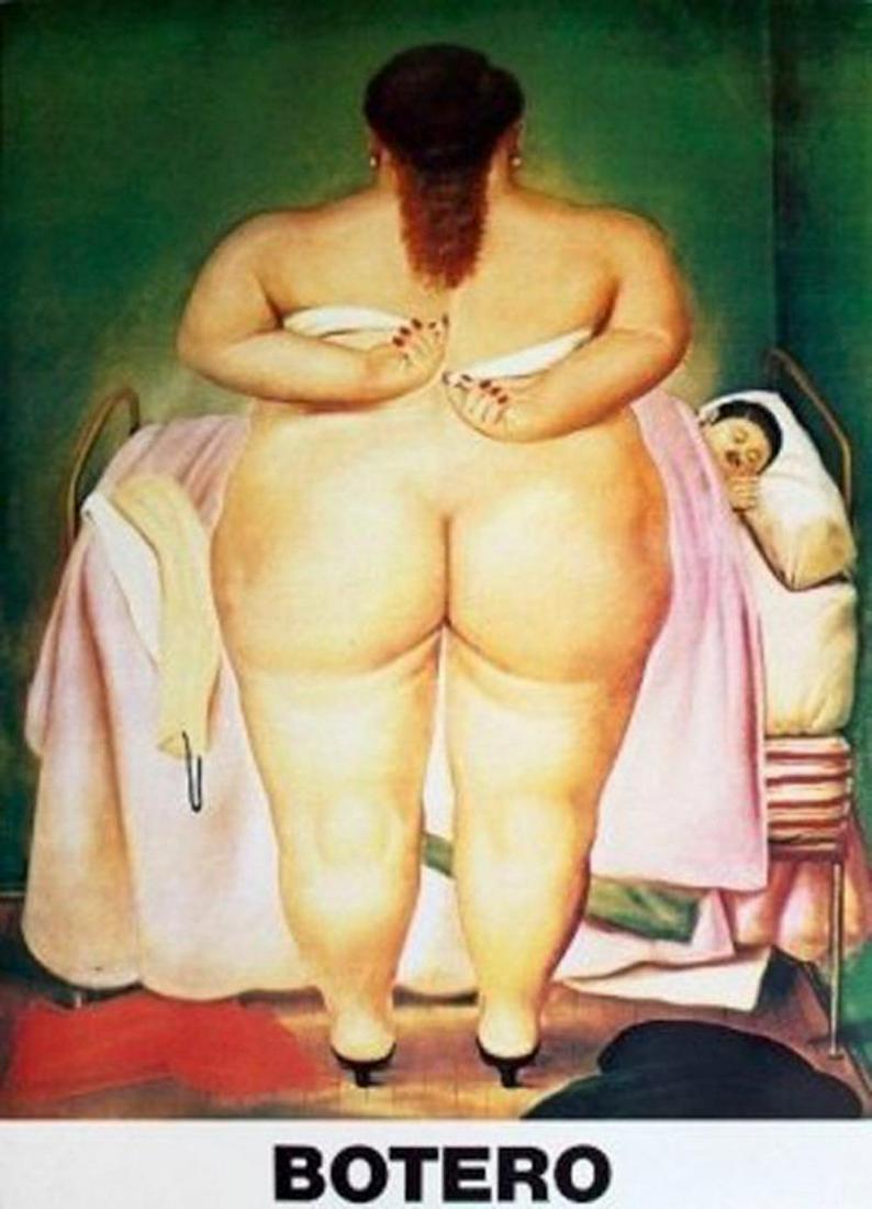 Botero, Colombian:The Morning After-LIQUIDATION SET OF: Fernando Botero, Colombian (1932 - )Title: The Morning After. LIQUIDATION OFFER TO GALLERIES & DECORATORS set of 2 FROM MY OLD STOCK AS A GALLERY DISTRIBUTOR FROM THE PAST "IGAL M ATELIER"GOOGLE M