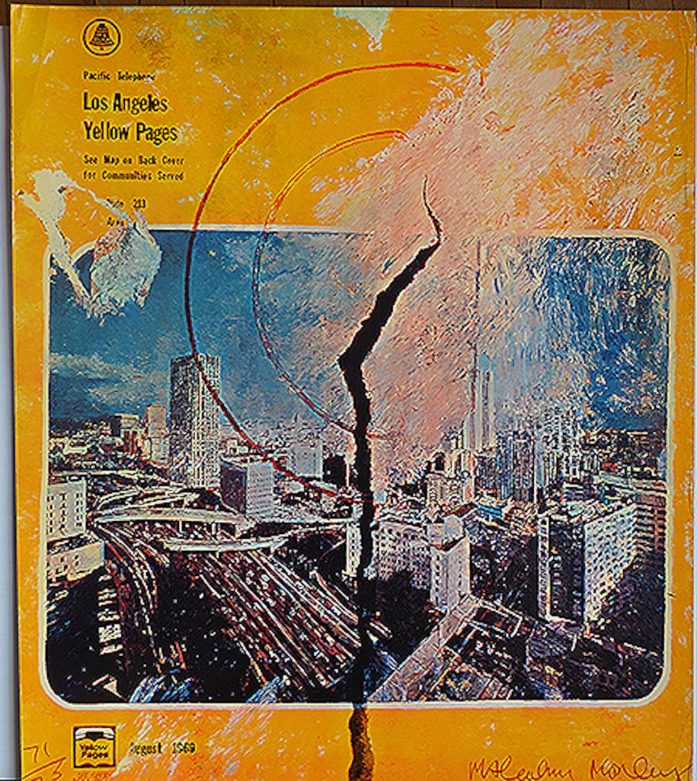 MALCOLM MORLEY "LOS ANGELES YELLOW PAGES" 1969: MALCOLM MORLEY "LOS ANGELES YELLOW PAGES" 1969. SIGNED AND NUMBERED (71/73). MEASURES AT 29.5X34". FINE CONDITION