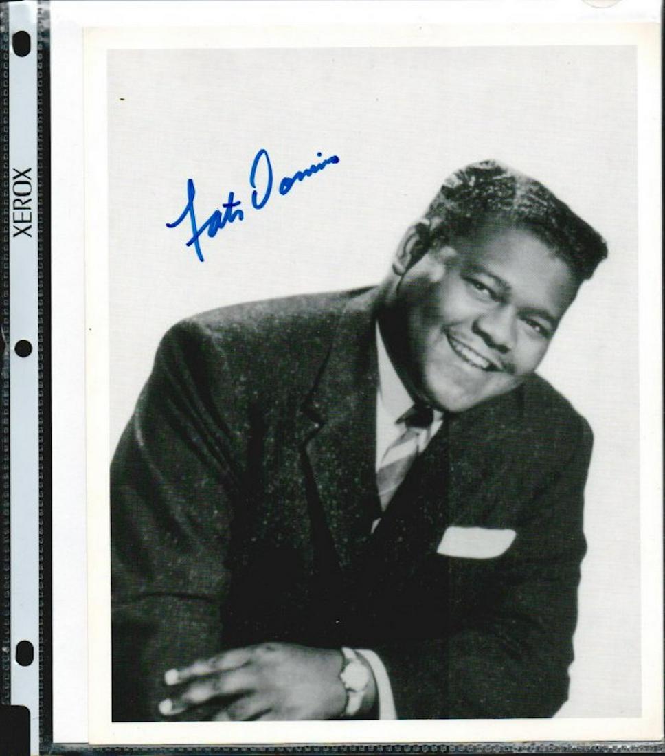 FATS DOMINO SIGNED 8 X 10 PHOTOGRAPH: FATS DOMINO SIGNED 8 X 10 PHOTOGRAPH. THIS AUTHENTICITY OF THIS ITEM IS GUARANTEED BY PAULÃƒÂƒÃ‚ÂƒÃƒÂ‚Ã‚ÂƒÃƒÂƒÃ‚Â‚ÃƒÂ‚Ã‚ÂƒÃƒÂƒÃ‚ÂƒÃƒÂ‚Ã‚Â‚Ã�