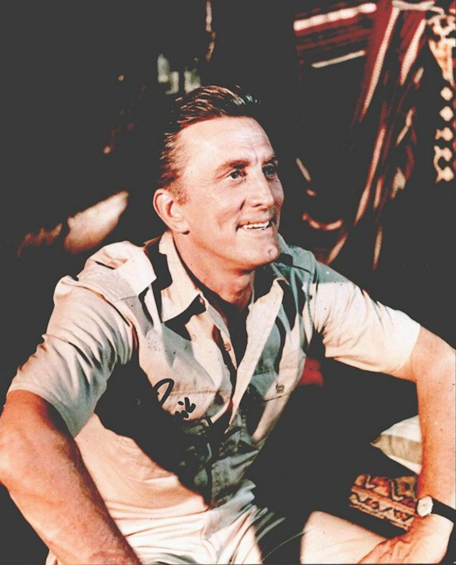 KURT DOUGLAS SIGNED 8 X 10 SATIN FINISH PHOTOGRAPH: KURT DOUGLAS SIGNED 8 X 10 SATIN FINISH PHOTOGRAPH. SIGNED IN BLACK FELT TIP INK NICELY BY KIRK DOUGLAS. CERTIFICATE OF AUTHENTICITY IS GUARANTEED BY TODD MUELLER AUTOGRAPHS