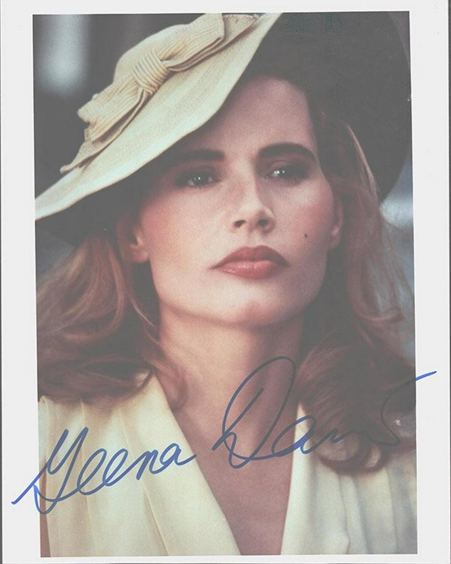 GINA DAVIS 8 X 10 SIGNED COLOR GLOSSY PHOTOGRAPH: GINA DAVIS 8 X 10 SIGNED COLOR GLOSSY PHOTOGRAPH. SIGNED BY GINA DAVIS IN BLUE FELT TIP INK. CERTIFICATE OF AUTHENTICITY PROVIDED BY TODD MUELLER AUTOGRAPHS