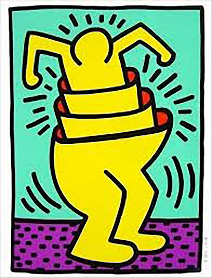 Keith Haring - "Yellow Cupman/ Stacks" (1999,: Keith Haring - "Yellow Cupman/ Stacks" (1999, Hardcover)/ . Contains 7 stack cards with envelopes. Complete and intact. These Keith Haring Journals/ Books were acquired from a collector few years ago,