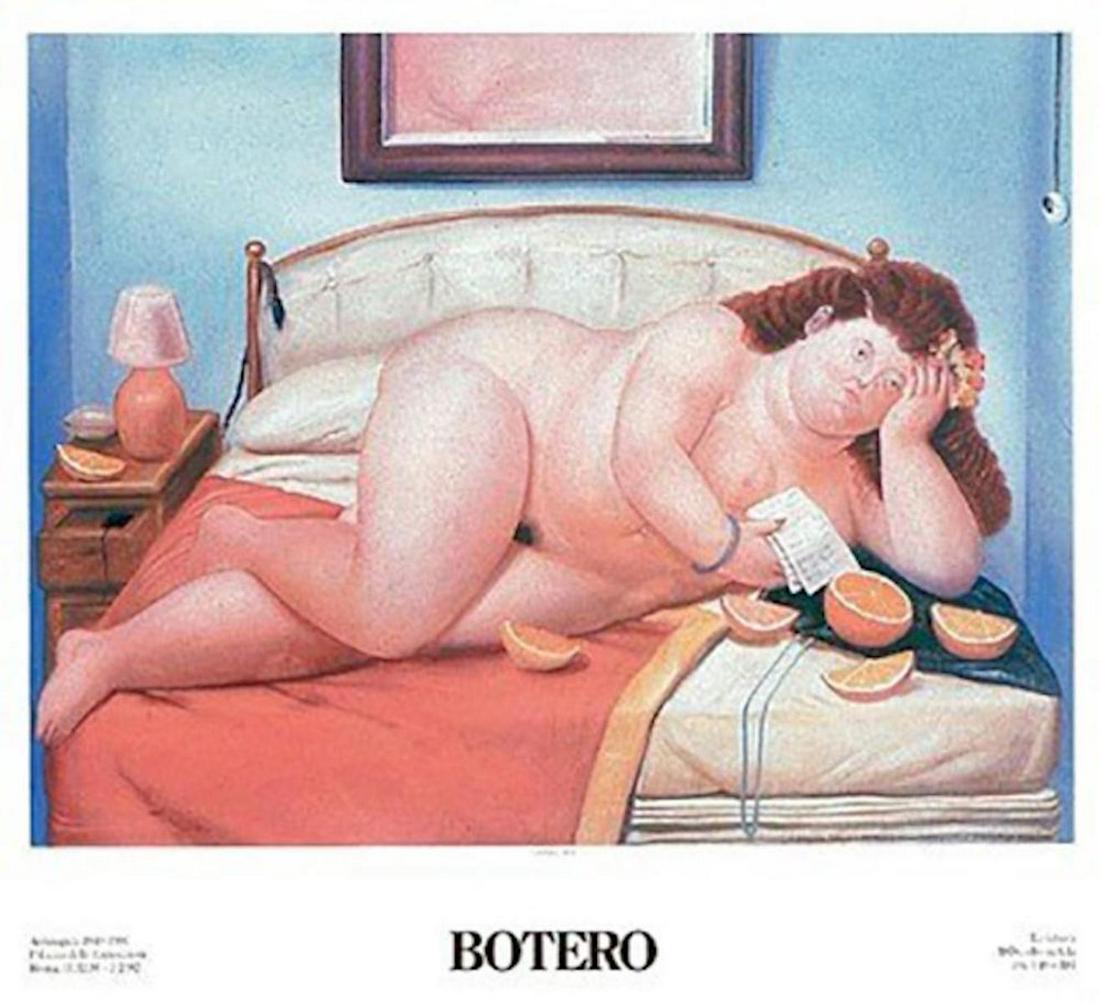 Fernando Botero The Letter: Fernando BoteroThe LetterPaper: 26 1/2 x 29 1/2Image: 21 3/4 x 28