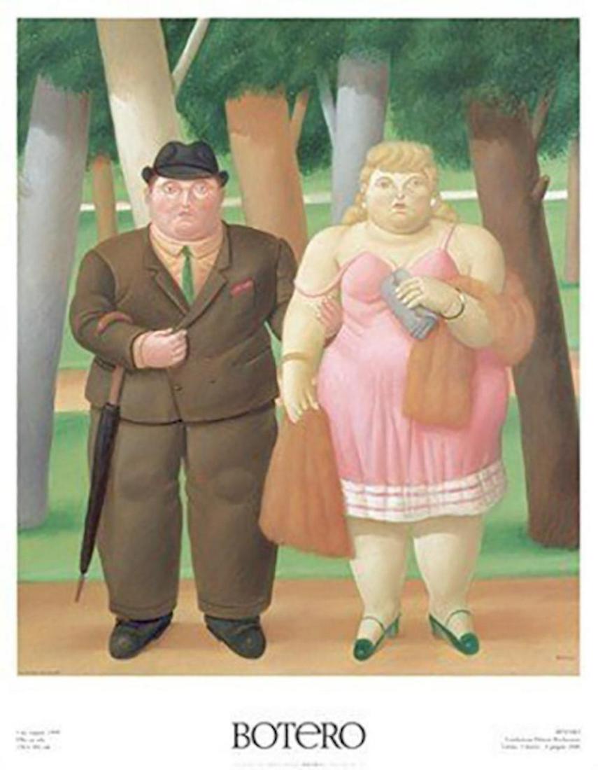 Fernando Botero Una Coppla, 1999: Fernando Botero Una Coppla, 199935 1/2 x 27 1/2