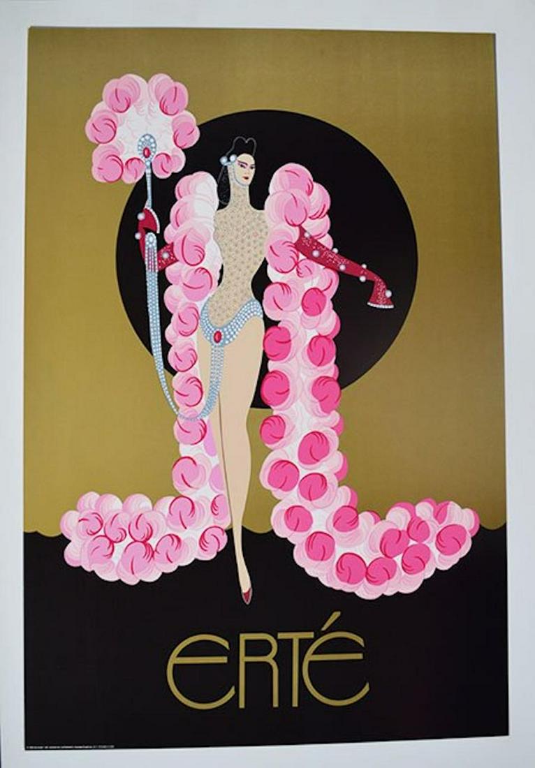 ERTE "BALLOON WOMAN" POSTER: ERTE "BALLOON WOMAN" POSTER. MEASURES AT 30 X 22