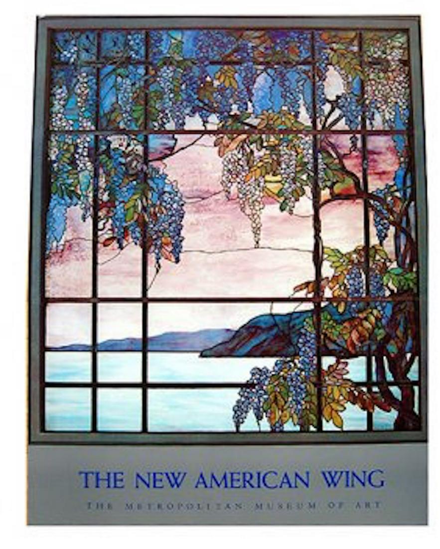 Tiffany's "View of Oyster Bay": Tiffany's "View of Oyster Bay". The Metropolitan Museum of Art " The New American Wing." This is a poster print taken from the original 1905 Tiffany Studios print of "View of Oyster Bay. Measures at 2