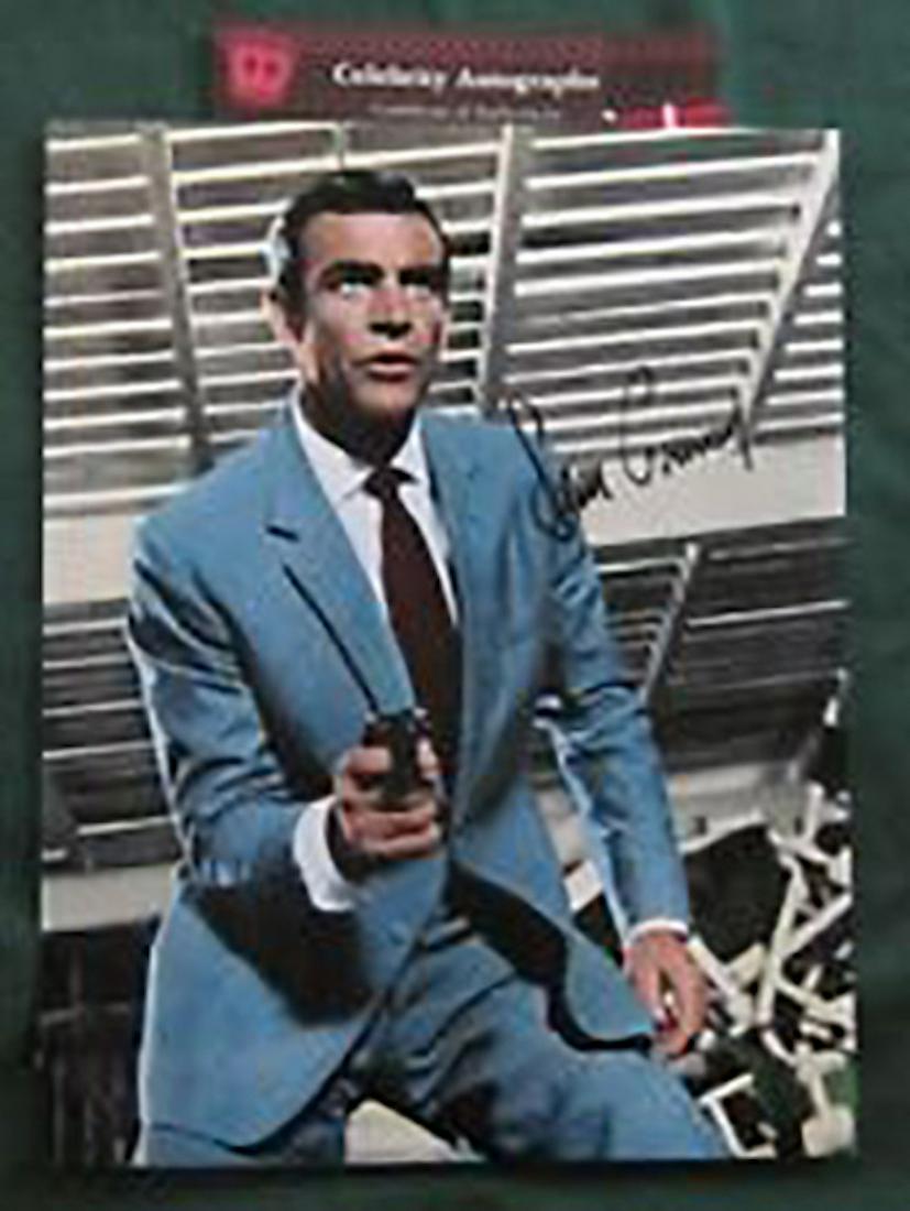 SEAN CONNERY - 8 X 10 PHOTOGRAPH: SEAN CONNERY - 8 X 10 PHOTOGRAPH. AUTHENTIC SIGNED PHOTOGRAPH OF SEAN CONNERY. COMES WITH COA.