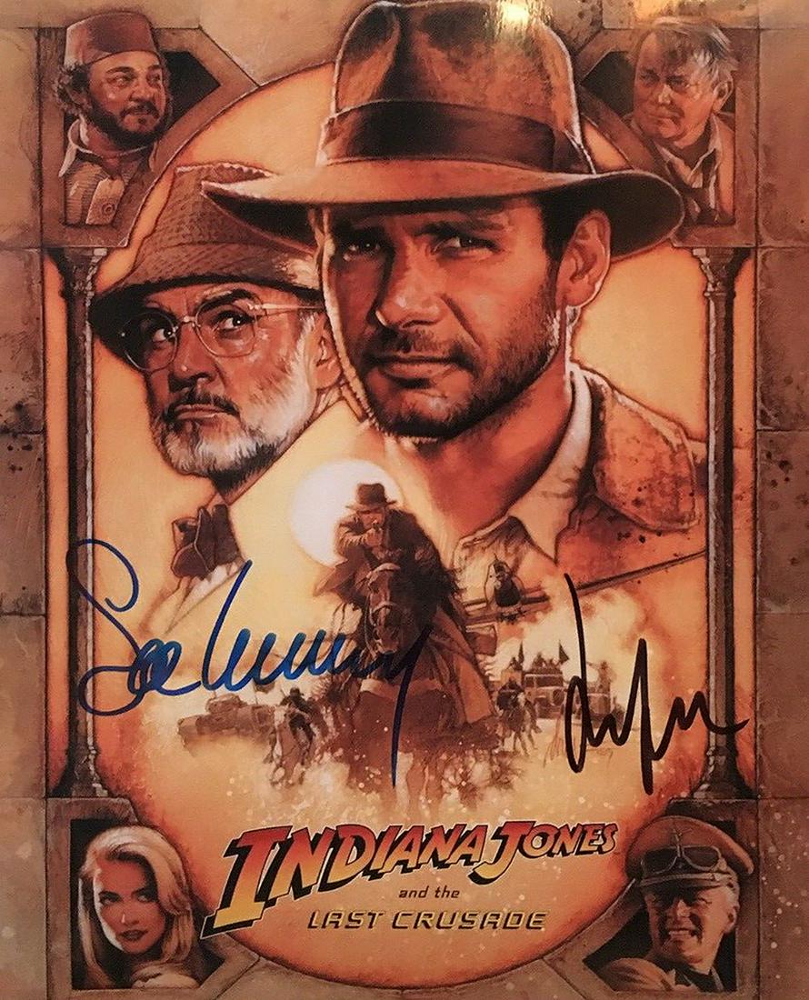 Sean Connery & Harrison Ford - 8 x 10 Signeg Photograph: Sean Connery & Harrison Ford - 8 x 10 Signeg Photograph w/ COA. A signed photogrph of Sean Conner and Harrison Ford (from the Indiana Jones Movie). Signed by both of them. Comes with COA