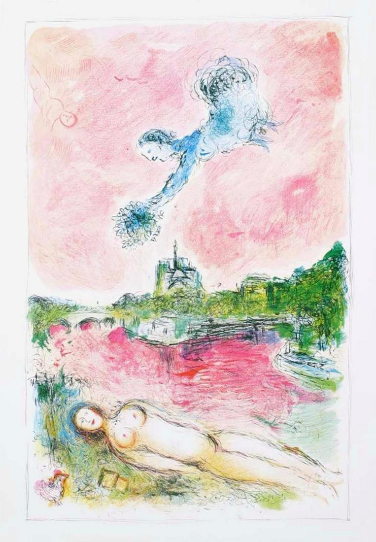Marc Chagall - "Pink Opera": Marc Chagall - "Pink Opera", Offset Lithograph. Paper size is 27.75 x 18.75 inches, image size 25.5 x 16.5 inches. Near Mint