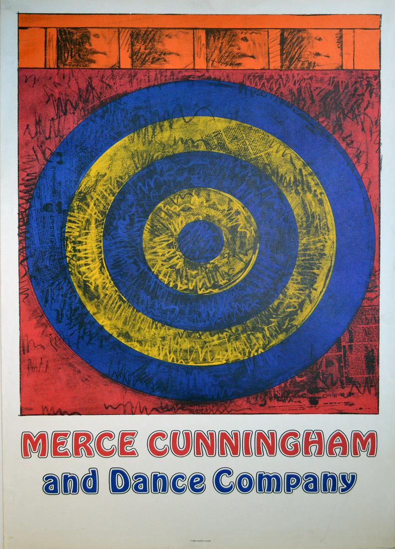 Jasper Johns - "Merce Cunningham & Dance Company": Jasper Johns - "Merce Cunningham & Dance Company" Poster. Unsigned, 23 x 35 inches, near mint condition