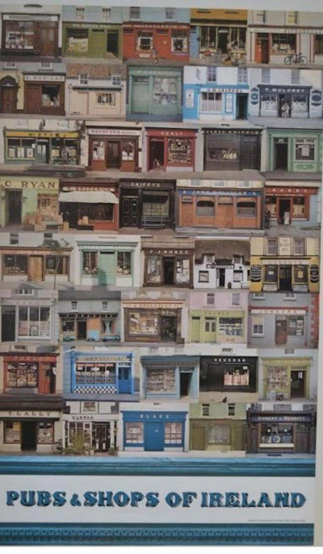 PUBS & SHOPS OF IRELAND: PUBS & SHOPS OF IRELAND, DESIGNED AND PHOTOGRAPHED BY WALTER PFEIFFER STUDIOS, DUBLIN, MEASURES AT 34 1/2 X 20 3/4