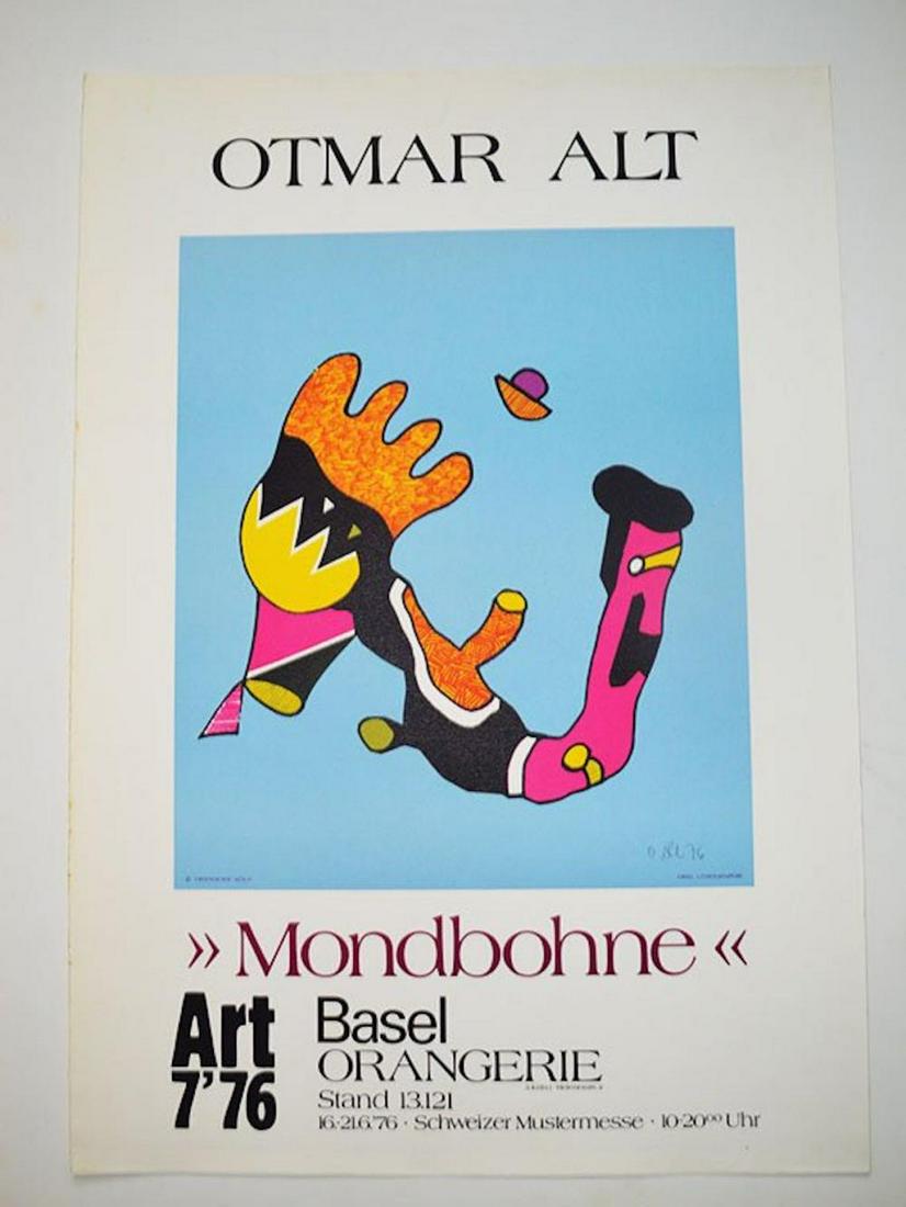 OTMAR ALT" MONDBOHNE BASEL ORANGERIE": OTMAR ALT" MONDBOHNE BASEL ORANGERIE". MEASURES AT 20 X 29