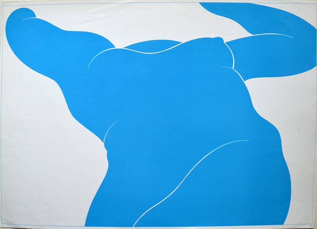 Milton Glaser - "Forshortened Nude" (Very Rare Original: Milton Glaser - "Forshortened Nude" (Very Rare Original Lithograph), 1977, 24 x 36, Please Note: THIS POSTER IS SELLING FOR ABOVE $500 ON EBAY