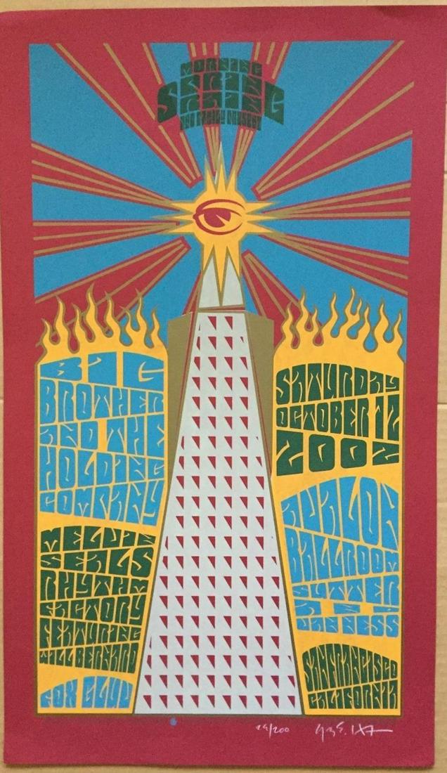 Original 2002 Big Brother & Holding Co. 'Avalon: Original 2002 Big Brother & Holding Co. 'Avalon Ballroom' Signed Poster Janis. "Robert Hunter "Signed Avalon Ballroom" Poster. Event occurred on October 12, 2002. Poster is signed and numbered by 