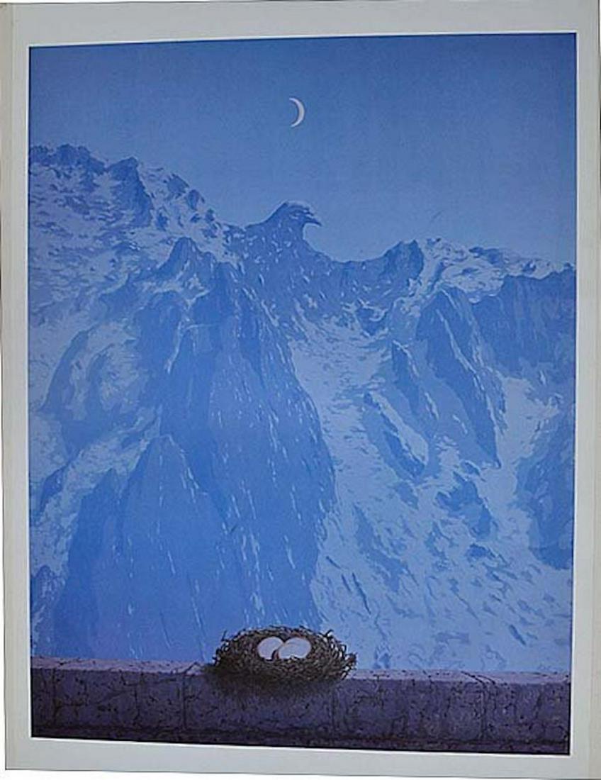 RENE MAGRITTE " Le domaine": RENE MAGRITTE "Le domaine " POSTER. MEASURES AT 24 1/2 X 35 1/2.