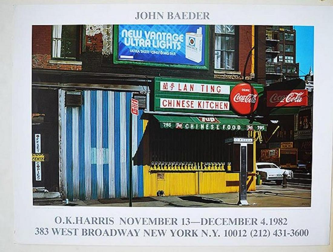 JOHN BAEDER POSTER: JOHN BAEDER POSTER. MEASURES AT 23.5 X 31.5