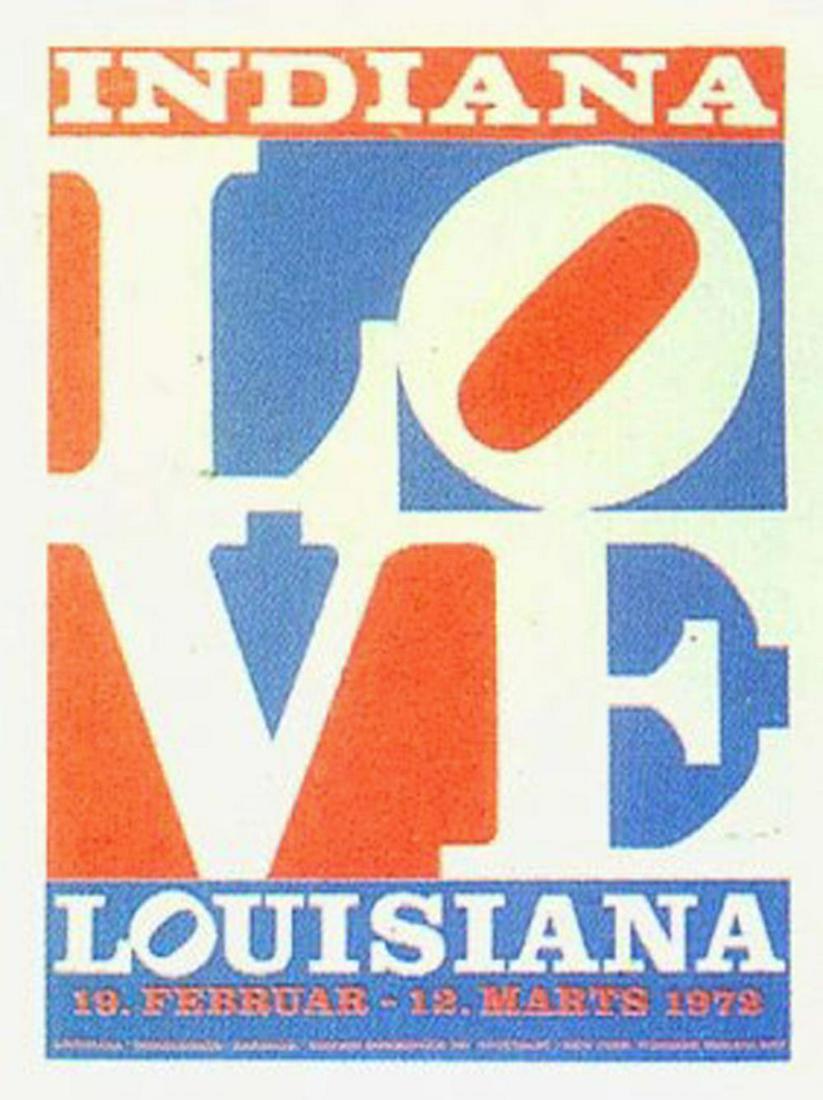 indiana love 1972: indiana love PUBLISHED BY EDITION DOMBERGER KG STUTGART. [C] ROBERT INDIANA 1972, ONE OF THE MOST POPULAR IMAGES OF THE 70'S AND 80'S.and this is the earliest love poster long time out pf print. as an