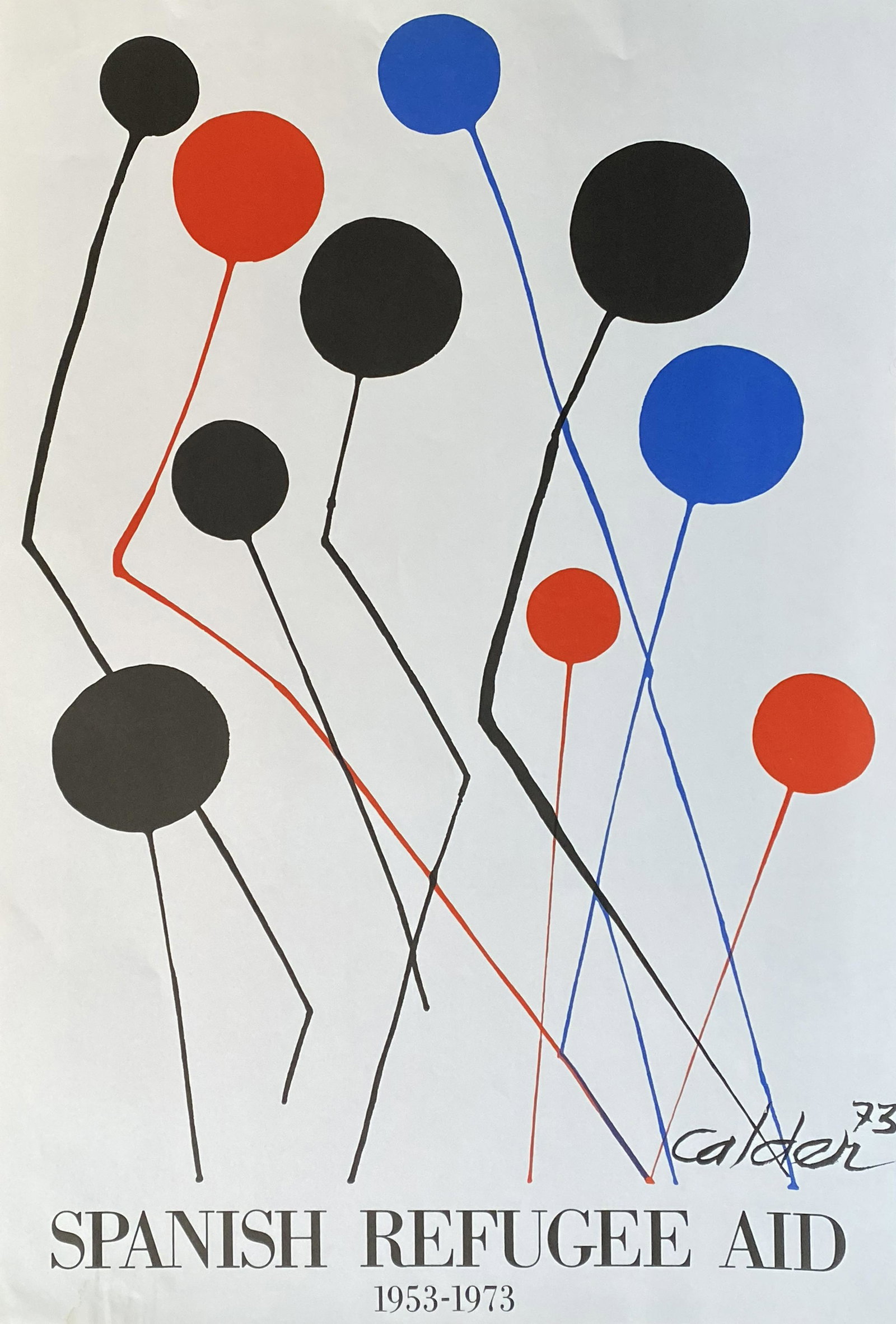 Alexander Calder - "Balloons" (very rare): Alexander Calder - "Balloons" (very rare), Lithograph, Measures at 30.5 x 23 inches