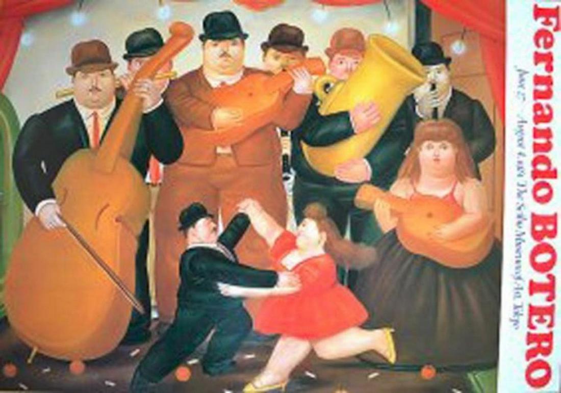 Botero (Colombian, b.1932),Ball en Colombia 1981 tokyo: Fernando Botero (Colombian, b.1932),"Ball en Colombia" Seibu museumof art Tokyo 198 size40.1/2 x 28.1/2 very rare limited edition