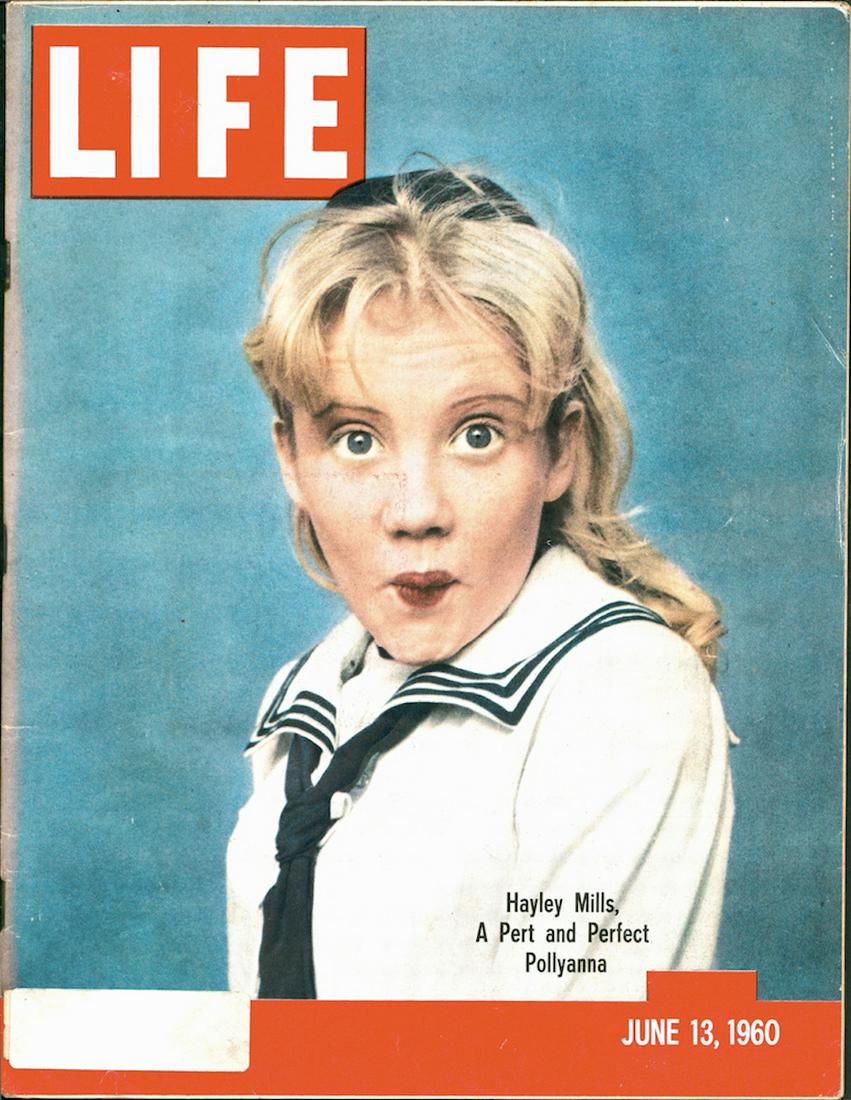 1960 LIFE Magazine w/ Hayley Mills on the Front Covered: 1960 LIFE Magazine w/ Hayley Mills on the Front Covered. This is a fulled and complete LIFE Magazine issue dated June 13, 1960. It is in good condition. PLEASE NOTE THAT FOR PRIVACY REASONS WE "WHITE