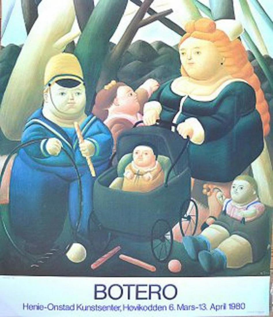 Botero (Colombian, b.1932), RICH CHILDREN 1980: Fernando Botero (Colombian, b.1932),"RICH CHILDREN" size 35 x 30 rare limited edition LITHO-OFFSET.FROM HENIE-ONSTAD MUSEUM 1980