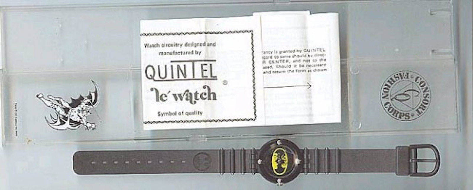 BATMAN VINTAGE LADY WATCH MIB: BAT MAN VINTAGE LADY WATCH MIB