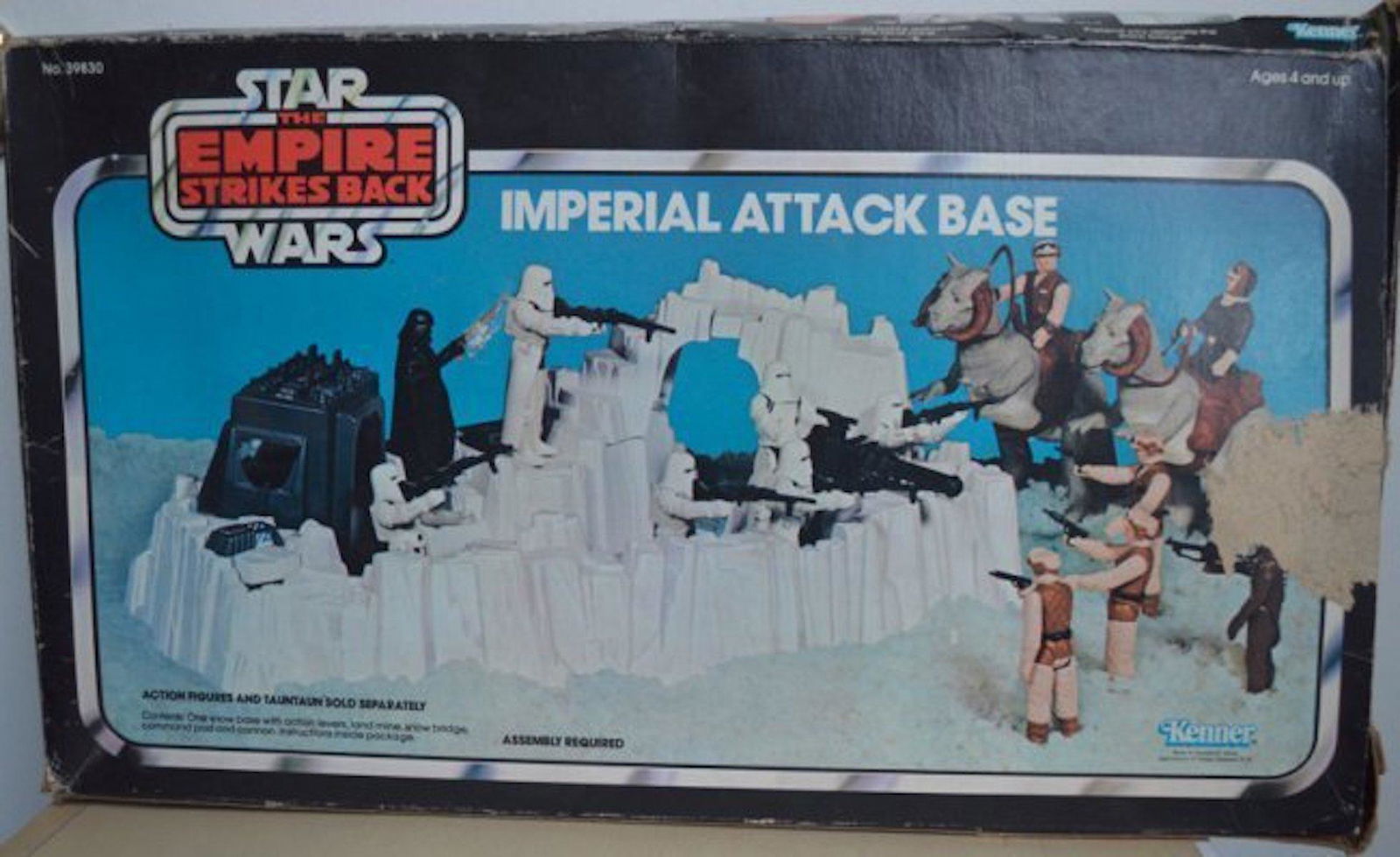 STAR WARS THE EMPIRE STRIKES BACK- IMPERIAL ATTACK BASE: STAR WARS THE EMPIRE STRIKES BACK- IMPERIAL ATTACK BASE. COMPLETE AND INTACT. MINT IN BOX. BOX HAS SOME MISSING GRAPHICS IN THE CORNER (PLEASE SEE PICTURE).