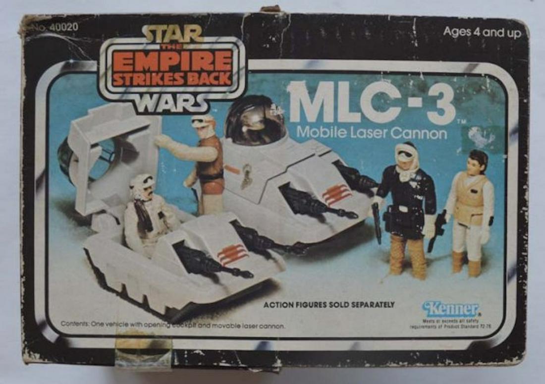 STAR WARS EMPIRE STRIKES BACK MLC-3 MOBILE LASER CANNON: STAR WARS EMPIRE STRIKES BACK MLC-3 MOBILE LASER CANNON. COMPLETE AND INTACT. MINT IN BOX SHELFWER