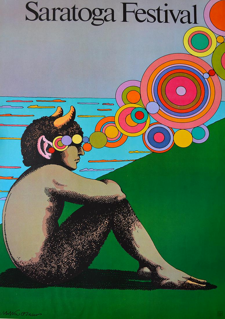 Milton Glaser - "Saratoga Festival": Milton Glaser - "Saratoga Festival", 24 x 36