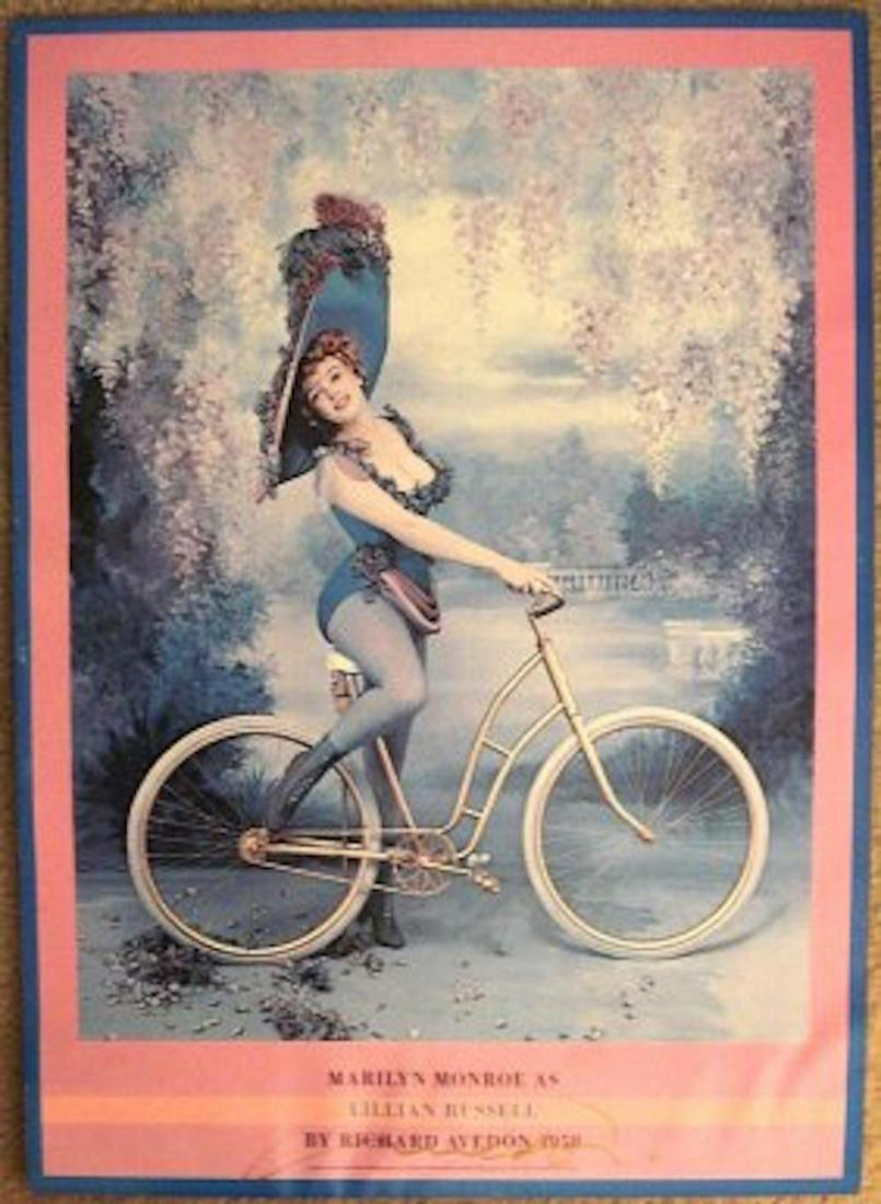 RICHARD AVEDON PHOTO OF MARILYN MONROE AS LILIAN RUSSEL: RICHARD AVEDON OF MARILYN MONROE DEPICTING OTHER GODDESSES OF THE SCREEN; NEAR MINT CONDITION