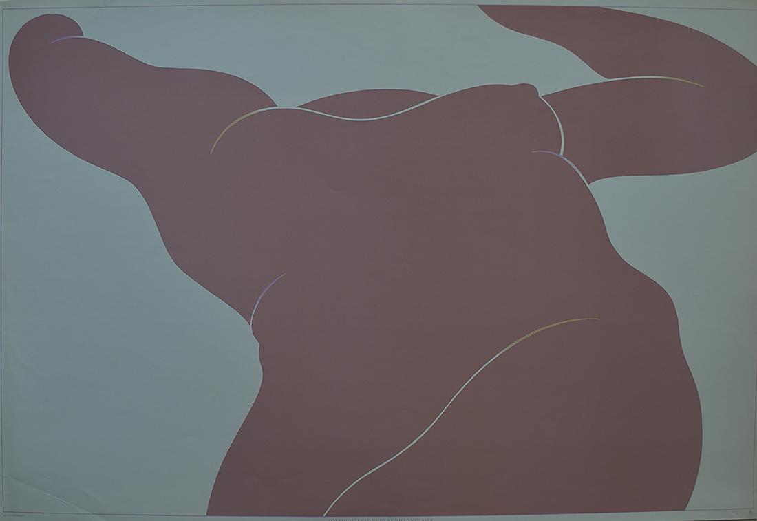 Milton Glaser - "Forshortened Nude" (Very Rare Original: Milton Glaser - "Forshortened Nude" (Very Rare Original Lithograph), 1977, 24 x 36, Please Note: THIS POSTER IS SELLING FOR ABOVE $500 ON EBAY