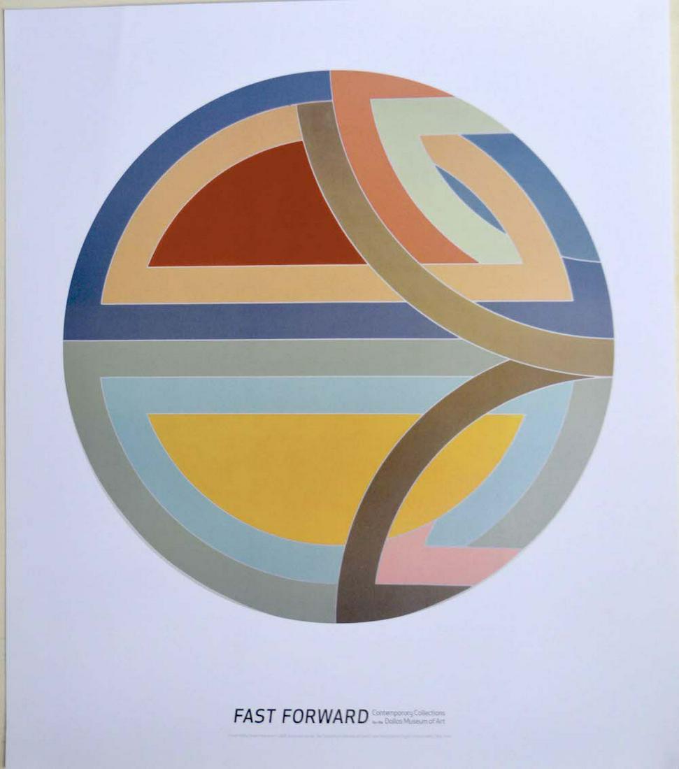 Frank Stella "Fast Forward": Frank Stella "Fast Forward". Measures at 24 x 27.5, Good condition