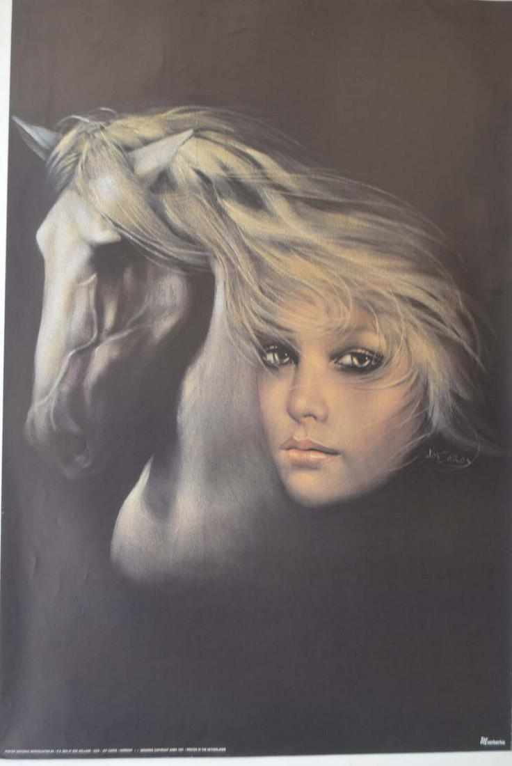 JOY CAROS - "HARMONY": JOY CAROS - "HARMONY", 1981, MEASURES AT 24 X 34, GOOD CONDITION