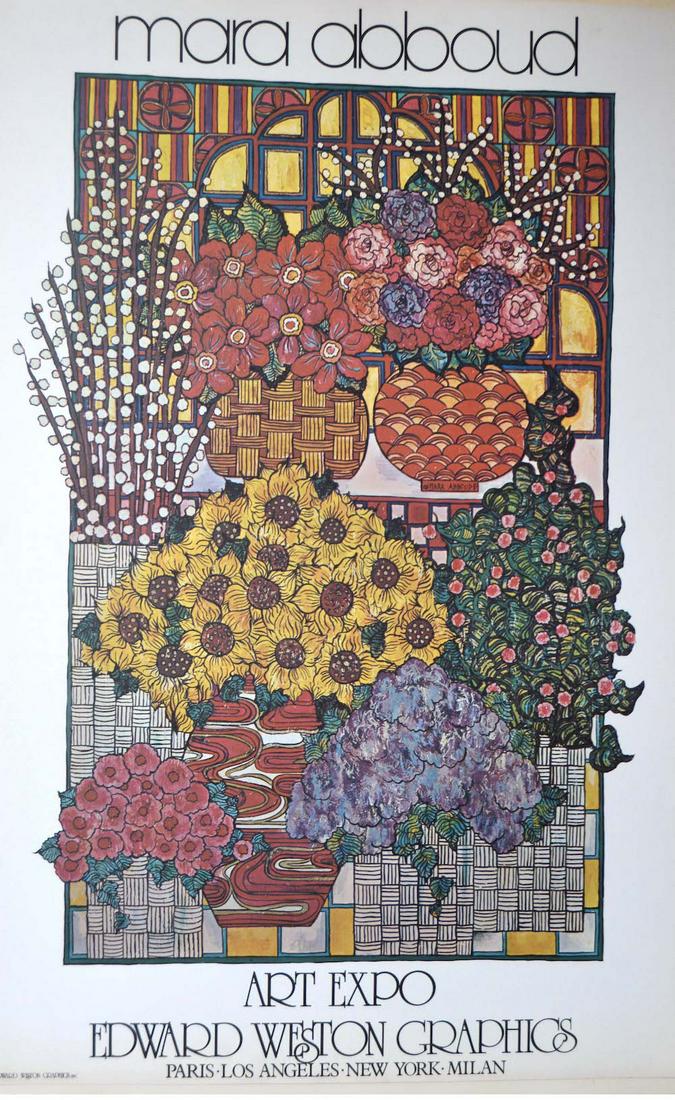 MARA ABBOUD - UNTITLED: MARA ABBOUD - UNTITLED, 1980, 24 X 36, GOOD CONDITION