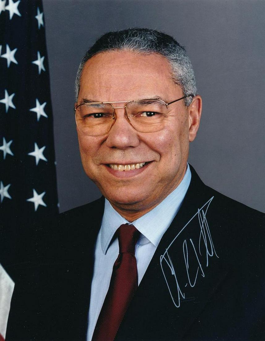 Colin Powell - 8 x 10 Signed Photograph w/COA: Colin Powell - 8 x 10 Signed Photograph w/COA. Color photograph signed in silver ink by Colin Powell. In good condition.