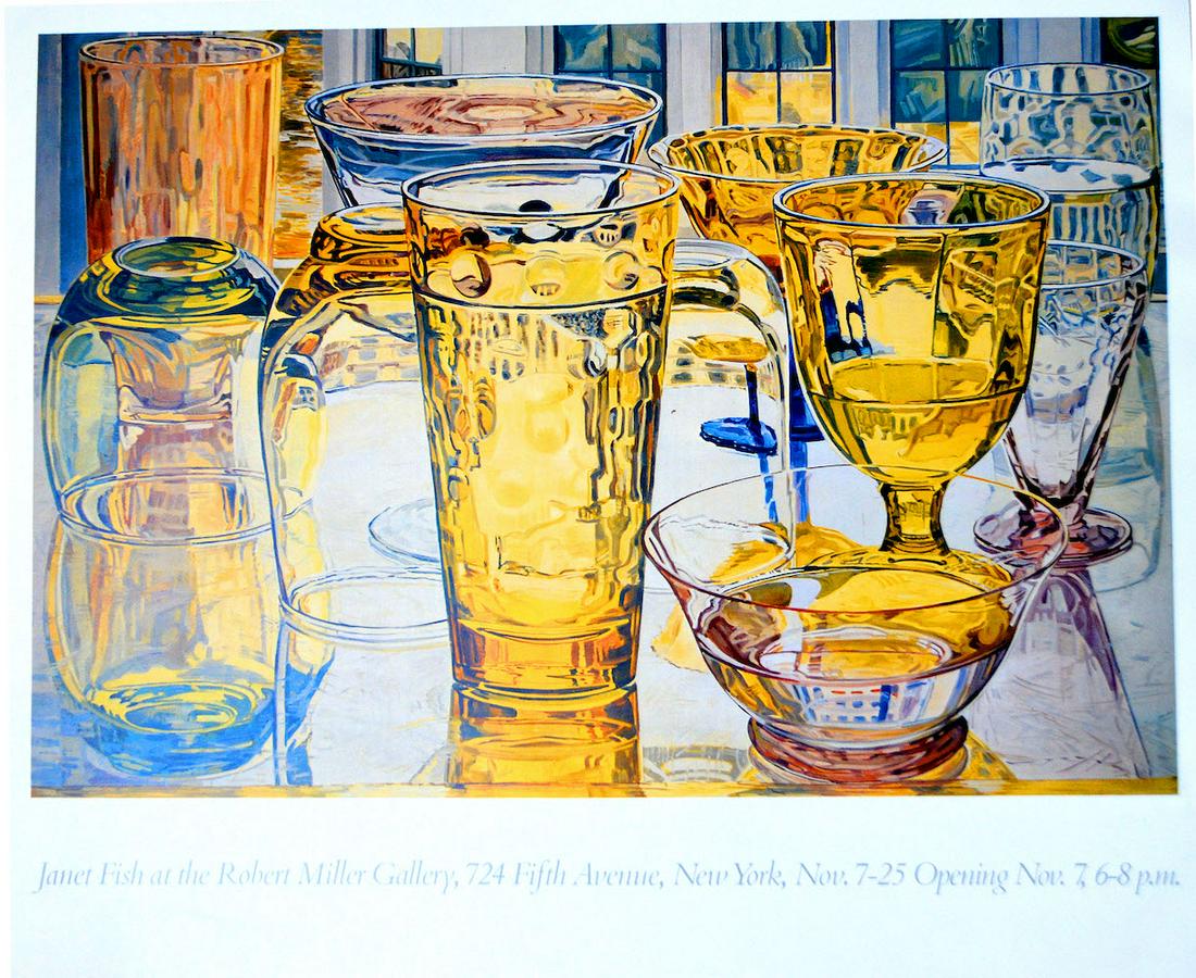 JANET FISH AT THE ROBERT MILLER GALLERY: "JANET FISH AT THE ROBERT MILLER GALLERY", 20 X 24, GOOD CONDITION
