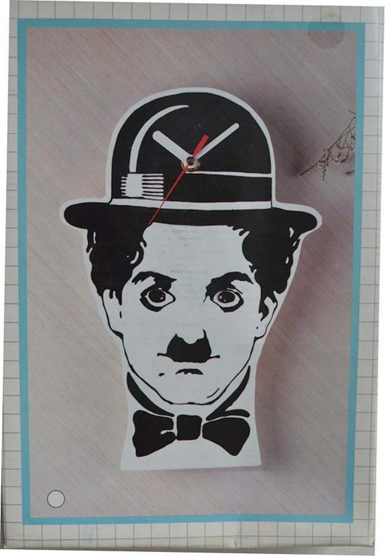 CHARLIE CHAPLIN PENDULUM CLOCK (CR): CHARLIE CHAPLIN PENDULUM CLOCK (CR).MINT IN BOX. COMPLETE AND INTACT