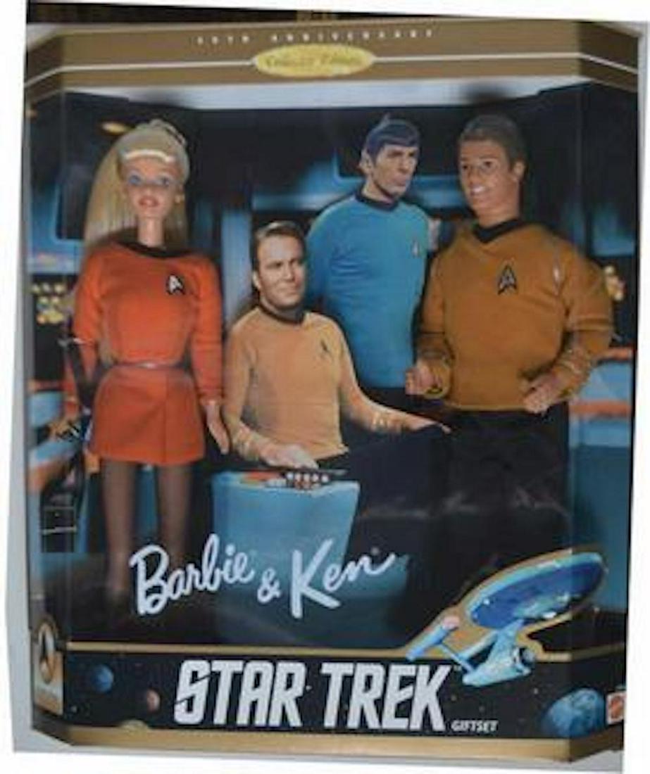 BARBIE & KEN STAR TREK DOLLS: BARBIE & KEN STAR TREK DOLLS. MINT IN A BOX. NEVER OPEN