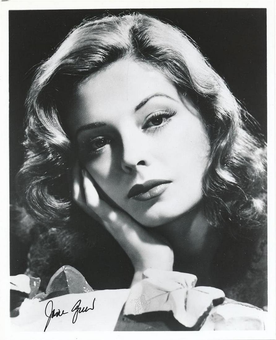 Jane Greer- 8 x 10 Signed Photograph w/COA: Jane Greer- 8 x 10 Signed Photograph w/COA. Black and white glossy finish photograph signed in black felt tip ink by Jane Greer. In excellent condition.